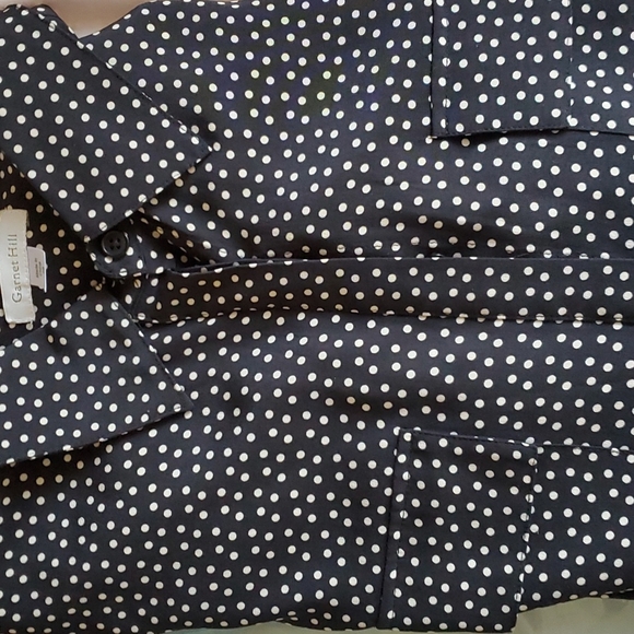 Garnett hill silk blouse S10 - Picture 1 of 6